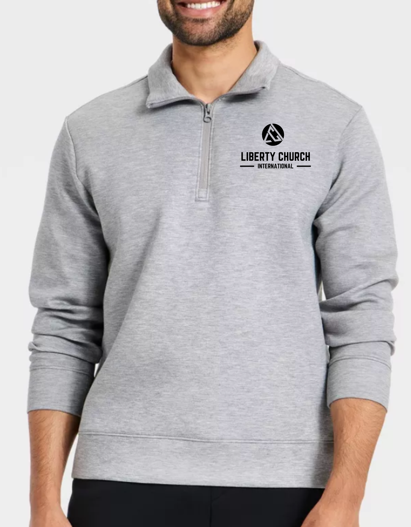 LCI Liberty Church | Long Sleeve Half Zip - Image 4