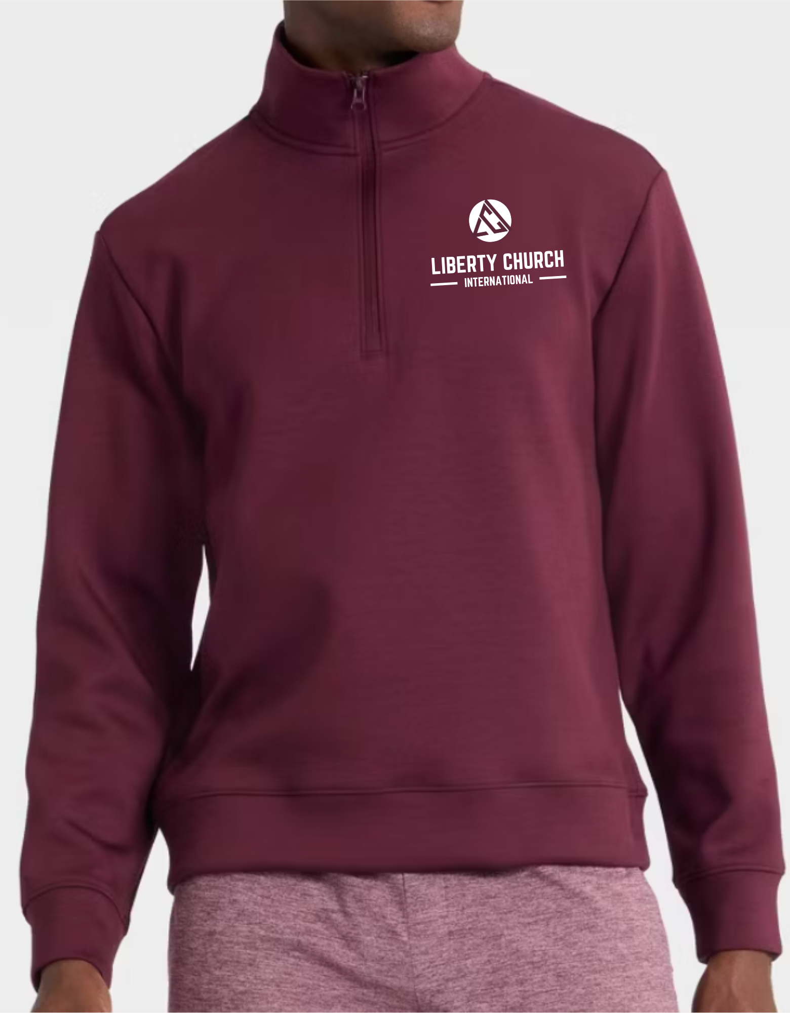 LCI Liberty Church | Long Sleeve Half Zip - Image 2